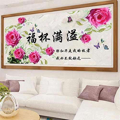  Brand: LucaSng LucaSng 5D Diamond Painting Set Full Drill - Flowers Diamonds Painting Large Pictures DIY Handmade Adhesive Picture Cross Stitch Wall Decoration