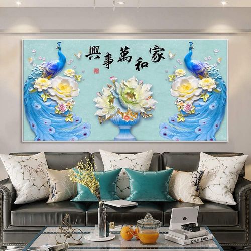  Brand: LucaSng LucaSng DIY 5D Diamond Embroidery Paintings, Diamond Painting Embroidery Kit, Peacock Cross Stitch Arts Craft Full Images Large for Home Wall Decor