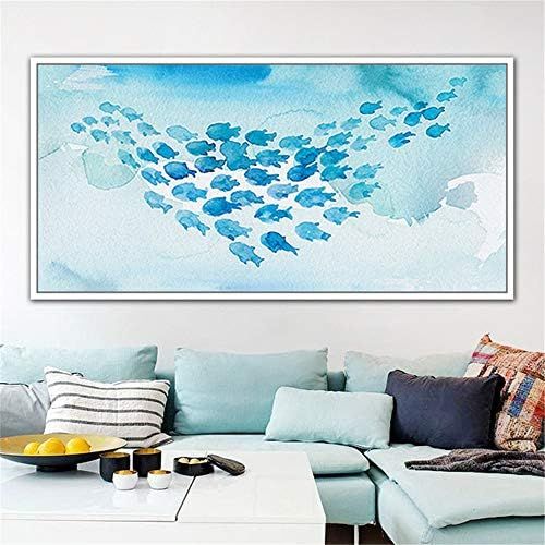  Brand: LucaSng LucaSng DIY Diamond Painting Painting Gift for Adults Children Painting By Numbers Kits,5D Diamond Painting Large - Fish, 180*90cm