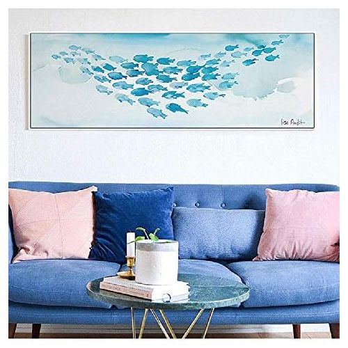  Brand: LucaSng LucaSng DIY Diamond Painting Painting Gift for Adults Children Painting By Numbers Kits,5D Diamond Painting Large - Fish, 180*90cm