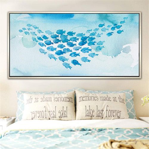  Brand: LucaSng LucaSng DIY Diamond Painting Painting Gift for Adults Children Painting By Numbers Kits,5D Diamond Painting Large - Fish, 180*90cm