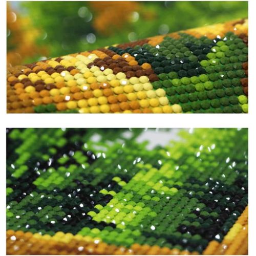  Brand: LucaSng LucaSng DIY Diamond Painting Idyllic Bamboo Tree Landscape Full Drill Large 5D Bamboo Diamond Painting Embroidery Full Set Pictures for Home Wall Decor Painting Cross Stitch