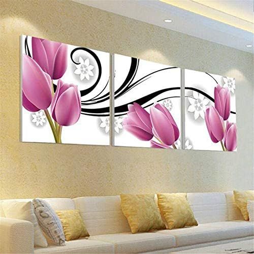  Brand: LucaSng LucaSng DIY 5D Diamond Painting Flower Embroidery, Round Diamond Painting Full Pictures, Cross Stitch Arts Craft for Home Wall Decoration, Mosaic Adhesive Pictures Adults - Tulip