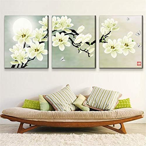  Brand: LucaSng LucaSng 5D DIY Magnolia Flower Diamond Painting Painting Kit,Full Drill Embroidery Art Decoration,Paint with Diamonds Full Pictures Large