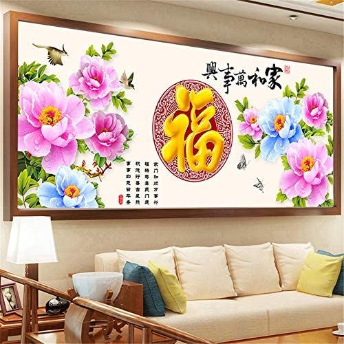  Brand: LucaSng LucaSng 5D Diamonds Painting Painting Inserted DIY Diamond Painting Cross Stitch for Embroidery Decoration with Gluing Large Images Full Drill Set Wall Decoration