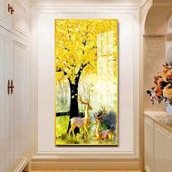 Brand: LucaSng LucaSng DIY 5D Diamond Painting Crystal Rhinestone Embroidery Large Pictures Art Crafts for Home Wall Decor Full Drill - Lucky Tree and Kick