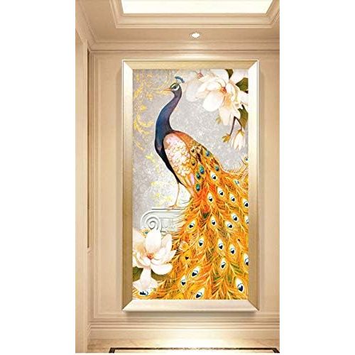  Brand: LucaSng LucaSng Peacock DIY 5D Diamond Painting Full Drill Set Crystal Rhinestone Embroidery Large Pictures Diamond Painting Decoration For Home Wall Decor