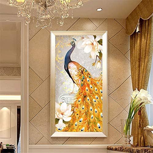  Brand: LucaSng LucaSng Peacock DIY 5D Diamond Painting Full Drill Set Crystal Rhinestone Embroidery Large Pictures Diamond Painting Decoration For Home Wall Decor