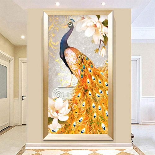  Brand: LucaSng LucaSng Peacock DIY 5D Diamond Painting Full Drill Set Crystal Rhinestone Embroidery Large Pictures Diamond Painting Decoration For Home Wall Decor