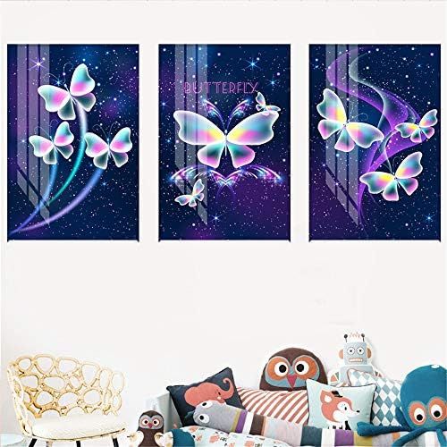  Brand: LucaSng LucaSng Diamond Painting Set 5D Diamond Painting Full Embroidery Large Pictures DIY Butterfly Handmade Adhesive Painting 60 x 120 cm