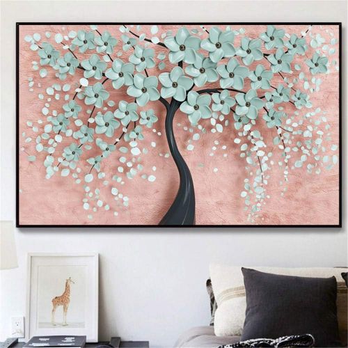  Brand: LucaSng LucaSng Diamond Painting Set Diamond Painting 5D DIY Rhinestone Embroidery Cross Stitch Art Craft Home Wall Decoration Lucky Tree Large Full Drill