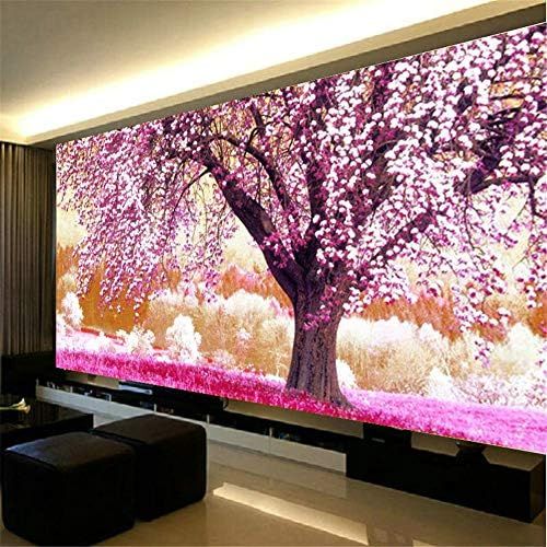  Brand: LucaSng LucaSng DIY 5D Diamant Painting Kits, Blumen Kirschbaum Full Bohrer Crystal Strass Kreuzstich Stickerei Handgemachtes Digitales Malerei Wandkunst (150 x 60 cm)