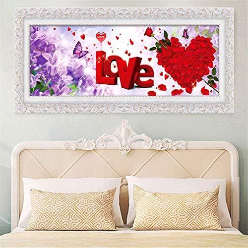  Brand: LucaSng LucaSng Diamond Painting Set, 5D Wall Decoration Full Drill Embroidery Painting Large Pictures DIY Diamond Painting Full Drill - Love Rock