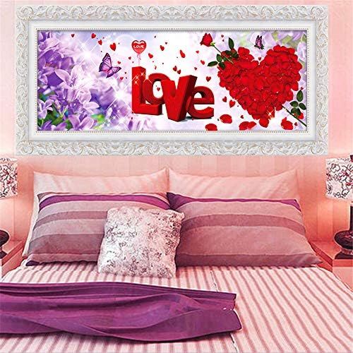  Brand: LucaSng LucaSng Diamond Painting Set, 5D Wall Decoration Full Drill Embroidery Painting Large Pictures DIY Diamond Painting Full Drill - Love Rock