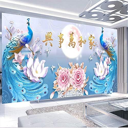  Brand: LucaSng LucaSng DIY 5D Diamond Painting, Diamonds Painting Full Images Large Crystal Rhinestone Embroidery Pictures Art Craft for Home Wall Decor (Peacock and Magnolia Flower)