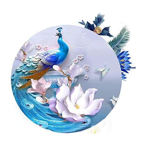  Brand: LucaSng LucaSng DIY 5D Diamond Painting, Diamonds Painting Full Images Large Crystal Rhinestone Embroidery Pictures Art Craft for Home Wall Decor (Peacock and Magnolia Flower)