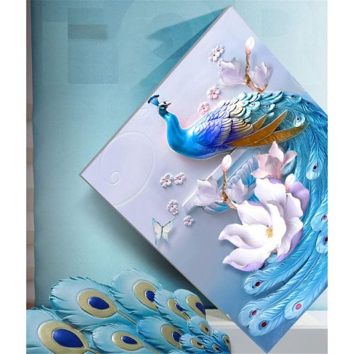  Brand: LucaSng LucaSng DIY 5D Diamond Painting, Diamonds Painting Full Images Large Crystal Rhinestone Embroidery Pictures Art Craft for Home Wall Decor (Peacock and Magnolia Flower)