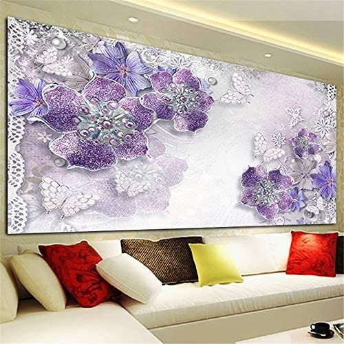  Brand: LucaSng LucaSng 5D Diamond Embroidery Rhinestone Painting DIY Diamond Painting Mosaic Adhesive Pictures Adults Set Home Decor - Butterfly Flowers