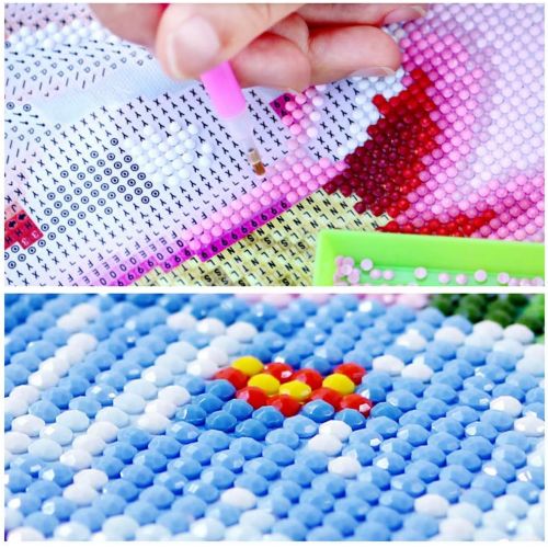  Brand: LucaSng LucaSng 5D DIY Diamond Painting Kit, Blue Peacock Full Drill Diamond Painting Set, Crystal Rhinestone Cross Stitch Embroidery Handmade Adhesive Picture Wall Decoration, 80 x 160 cm