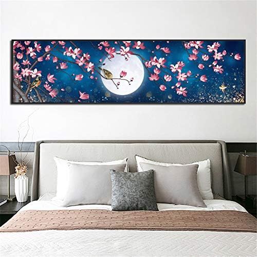  Brand: LucaSng LucaSng 5D DIY Diamond Embroidery Full Drill Diamond Painting Set Flower Moon Birds Crystal Rhinestone Cross Stitch Embroidery Handmade Adhesive Picture