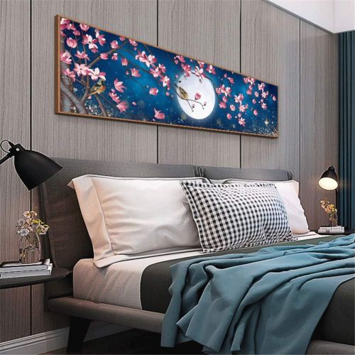  Brand: LucaSng LucaSng 5D DIY Diamond Embroidery Full Drill Diamond Painting Set Flower Moon Birds Crystal Rhinestone Cross Stitch Embroidery Handmade Adhesive Picture