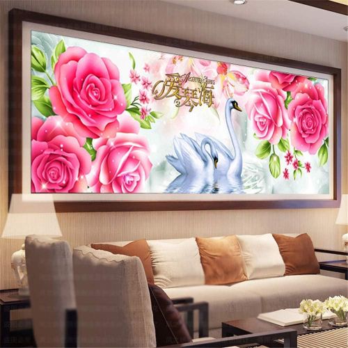  Brand: LucaSng LucaSng Diamond Painting Set, Beloved White Swan 5D Diamond Painting Set Full Embroidery Large Pictures DIY Diamonds Painting