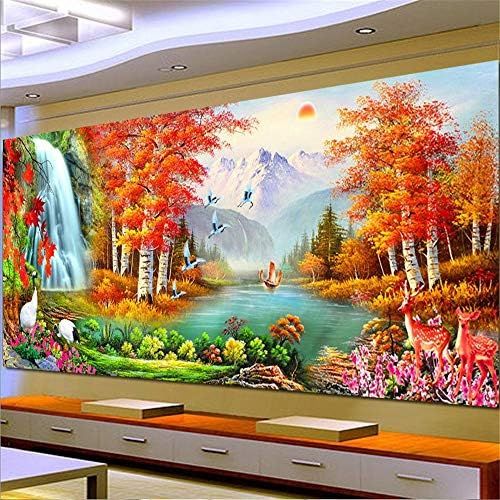  Brand: LucaSng LucaSng 5D Diamond Painting, Landscape Trees Waters, Cross Stitch Home Decoration, Crystal Paste Tool,Creative Christmas Fashion Glued Embroidery DIY Diamond Painting