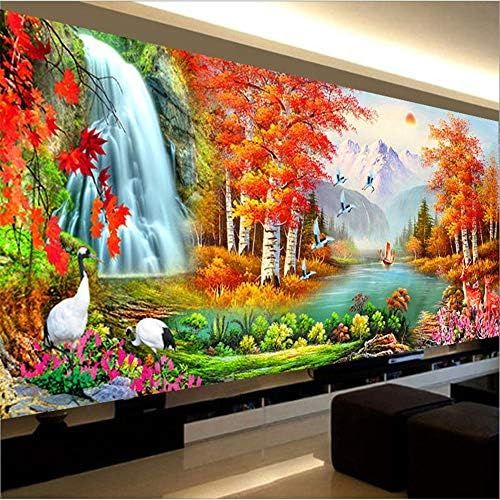  Brand: LucaSng LucaSng 5D Diamond Painting, Landscape Trees Waters, Cross Stitch Home Decoration, Crystal Paste Tool,Creative Christmas Fashion Glued Embroidery DIY Diamond Painting