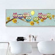 Brand: LucaSng LucaSng DIY 5D Diamond Painting Kits, Diamond Painting Cartoon Owl Rhinestone Embroidery Cross Stitch Arts Craft Decor for Living Room Nursery