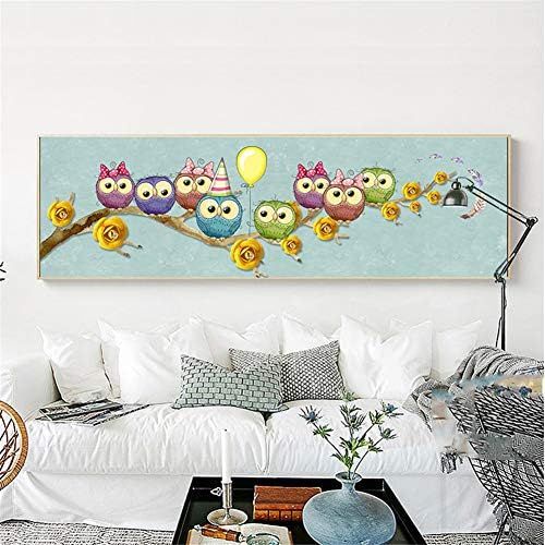  Brand: LucaSng LucaSng DIY 5D Diamond Painting Kits, Diamond Painting Cartoon Owl Rhinestone Embroidery Cross Stitch Arts Craft Decor for Living Room Nursery