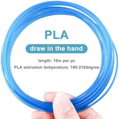  Brand: LucaSng LucaSng 3D Stift Filament, 20 Farben je 10M,200M/656FT,1,75mm PLA Filament fuer 3D Drucker Stift Kinder (Zufallige 20 Farben)