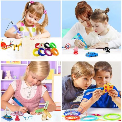  Brand: LucaSng LucaSng 3D Stift Filament, 20 Farben je 10M,200M/656FT,1,75mm PLA Filament fuer 3D Drucker Stift Kinder (Zufallige 20 Farben)