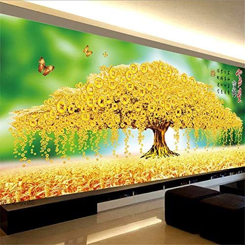  Brand: LucaSng LucaSng 5D Full Drilling Diamond Painting Kit, Money Tree DIY Diamond Painting Rhinestone Embroidery Art Full Large Craft Home Decor