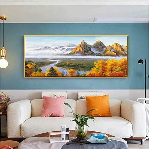  Brand: LucaSng LucaSng DIY 5D Diamond Painting, Full Drill Landscape Diamond Embroidery Painting Crystal Rhinestone Pictures Home Wall Decor, 180 x 60 cm