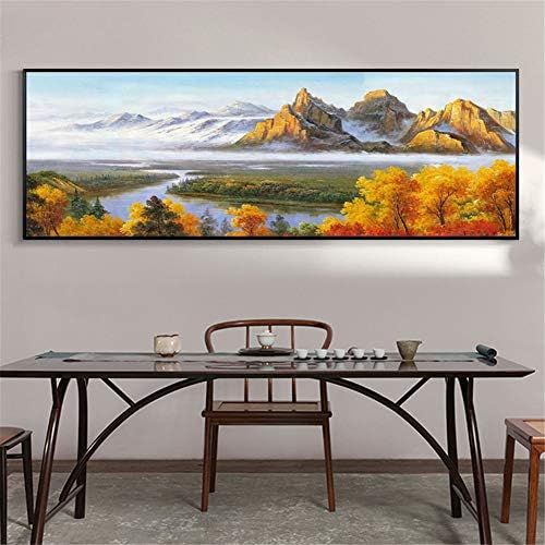  Brand: LucaSng LucaSng DIY 5D Diamond Painting, Full Drill Landscape Diamond Embroidery Painting Crystal Rhinestone Pictures Home Wall Decor, 180 x 60 cm