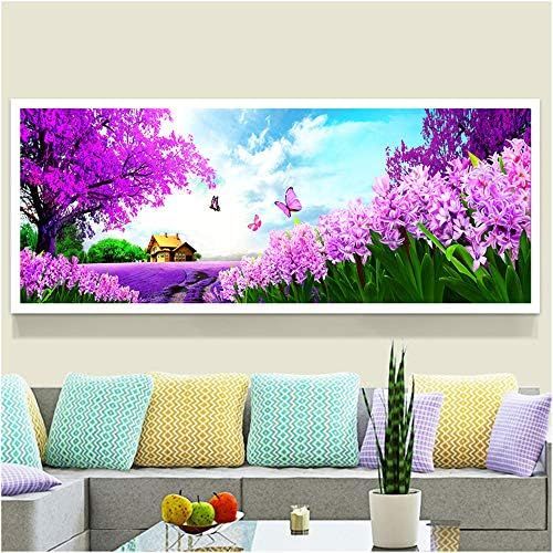  Brand: LucaSng LucaSng 5D Diamond Painting Kit DIY Lavender Handmade Adhesive Picture with Digital Sets - Diamonds Painting - Full Drill Cross Stitch Wall Decoration