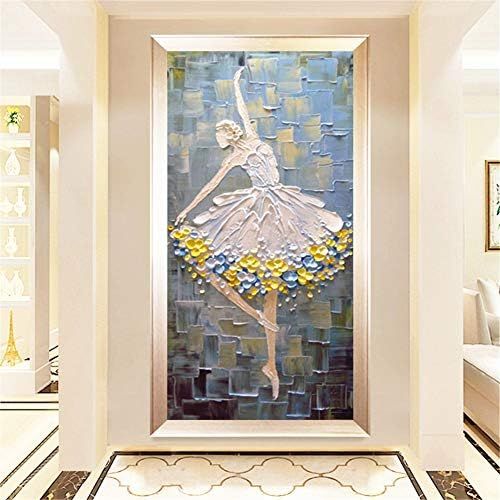  Brand: LucaSng LucaSng DIY 5D Diamant Painting Full Drill Set, Diamond Painting Ballettmadchen Strass Malerei Handgemachte Wanddekoration fuer Wohnzimmer Schlafzimmer (70 x 140 cm)