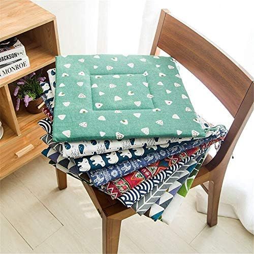  Brand: LucaSng LucaSng Set of 4 Chair Cushions 40 x 40 cm - Comfortable 2.5 cm Cushion for Chair and Bench Padded seat cushion chair for your dining room chairs and benches - seat padding, p, 40