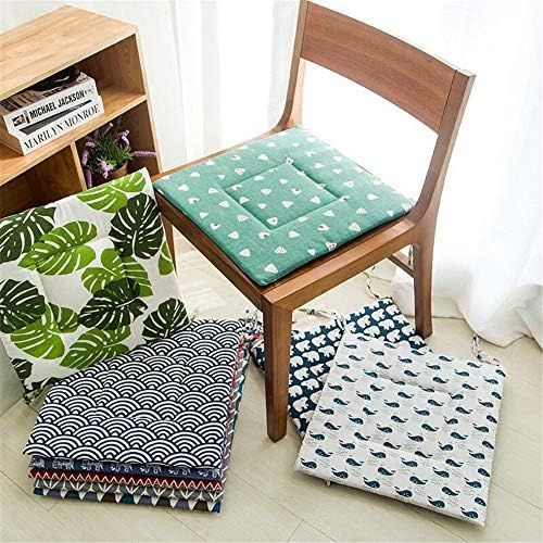 Brand: LucaSng LucaSng Set of 4 Chair Cushions 40 x 40 cm - Comfortable 2.5 cm Cushion for Chair and Bench Padded seat cushion chair for your dining room chairs and benches - seat padding, p, 40
