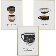 Brand: LucaSng LucaSng Modern Design Poster Set of 3 Illustration Kitchen Picture Wall Art Canvas Print Pictures for Restaurant Cafe without Rhamen, Style D, 20 x 30 cm