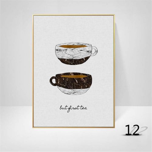 Brand: LucaSng LucaSng Modern Design Poster Set of 3 Illustration Kitchen Picture Wall Art Canvas Print Pictures for Restaurant Cafe without Rhamen, Style D, 20 x 30 cm