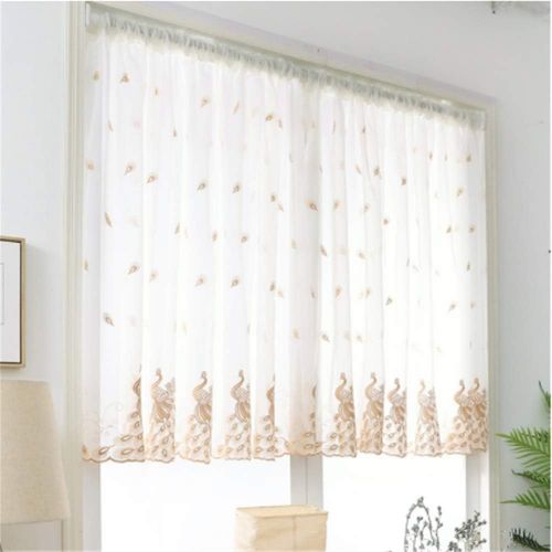  Brand: LucaSng LucaSng Tab-Top Blinds, Pack of 1, Roman Blind, Transparent Voile Curtain, brown, 100x120cm