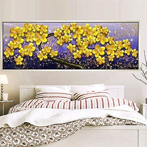  Brand: LucaSng LucaSng DIY 5D Diamond Painting Full Drill Crystal Rhinestone Embroidery Full Large Pictures Gold Tree Diamond Painting for Living Room Decor