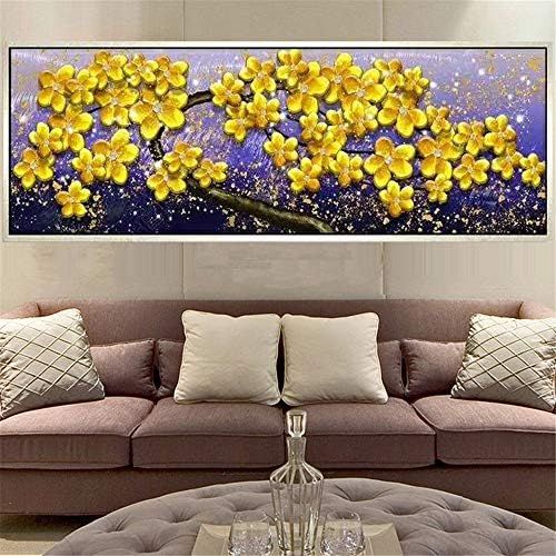  Brand: LucaSng LucaSng DIY 5D Diamond Painting Full Drill Crystal Rhinestone Embroidery Full Large Pictures Gold Tree Diamond Painting for Living Room Decor