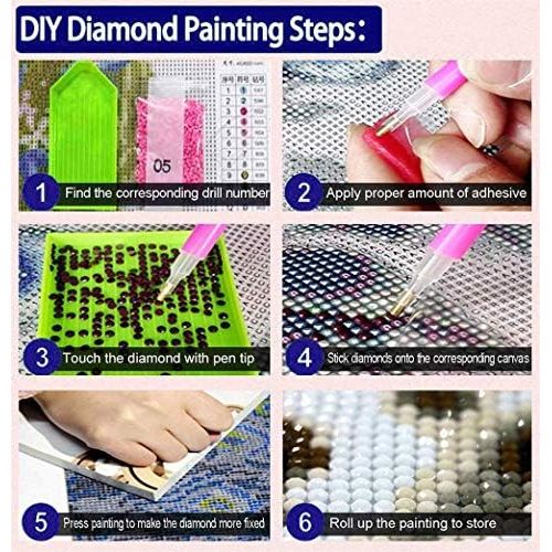  Brand: LucaSng LucaSng DIY 5D Diamond Painting Kits for Adults Full Drill Tiger Diamond Paintings Canvas Wall Art Decor Cross Stitch Crafts for Home Decor (180 x 70 cm)