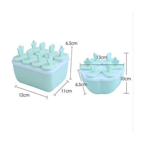  Brand: LucaSng LucaSng Wiederverwendbar Eisformen, 6/7 Popsicle Formen Set,BPA Frei EIS am stiel Formen, Lebensmittelqualitat PP EIS Hersteller,Ice Lolly Mold mit Sticks und Tropfschutz (Blau,Qua