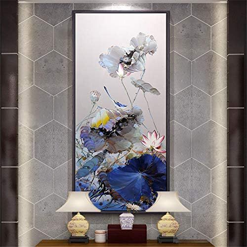  Brand: LucaSng LucaSng DIY Diamond Painting 5D Diamond Painting Lotus Bird Full Drill Diamond Set Crystal Rhinestone Wall Pictures Wall Decoration for Living Room, 40 x 80 cm