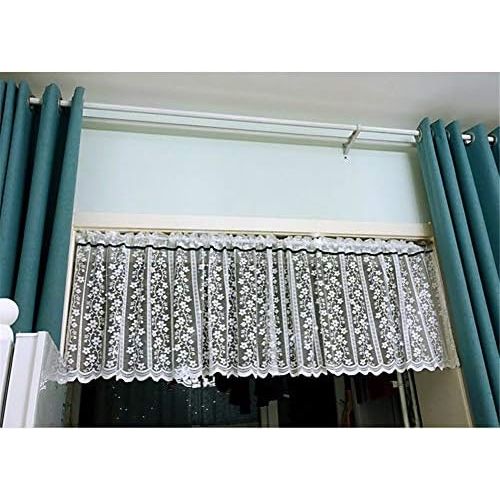  Brand: LucaSng LucaSng Vintage Half Curtain Coffee Curtain Lace Short Curtain Translucent Bistro Curtain Cabinet Curtain Home Decoration for Kitchen