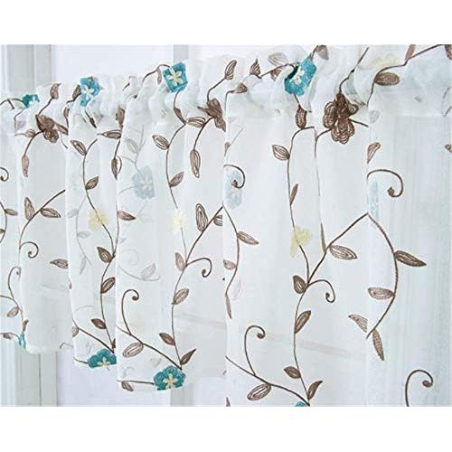  Brand: LucaSng LucaSng Roman Blind with Tab Top Curtains Voile Transparent Tab-Top Curtain Decoration for Living Room Bedroom Study Room 1PC