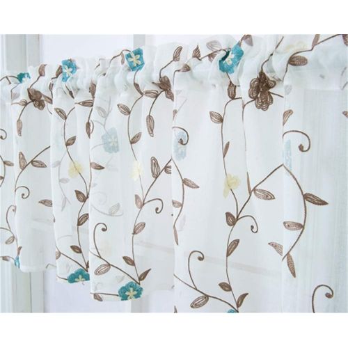  Brand: LucaSng LucaSng Roman Blind with Tab Top Curtains Voile Transparent Tab-Top Curtain Decoration for Living Room Bedroom Study Room 1PC